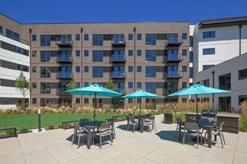 Community courtyard, including bbqs and eco-roof
